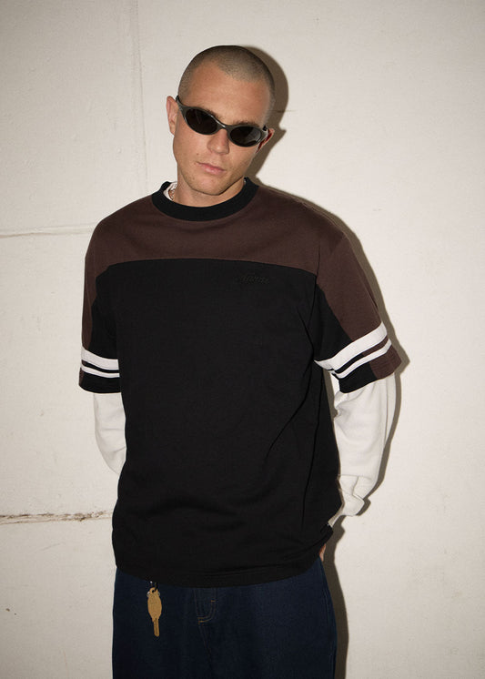AFENDS Mens Origin - Boxy Vintage Tee - Black
