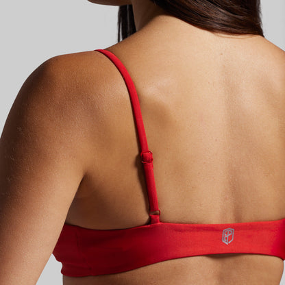 Solstice Bikini Top (Bright Red)