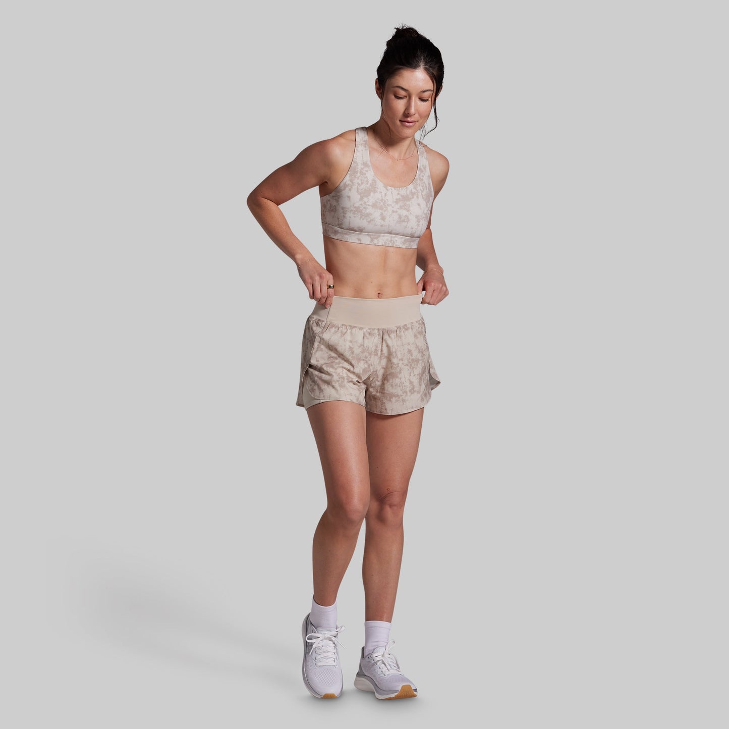 Your Essential Sports Bra (Marbled Limestone)