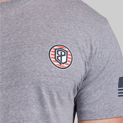 For The Driven Patriot Tee (Heather Grey)