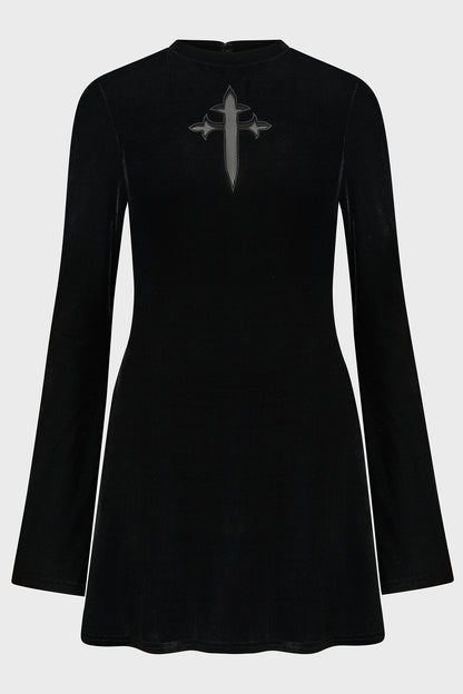 Serenade Of Shadows Mini Dress