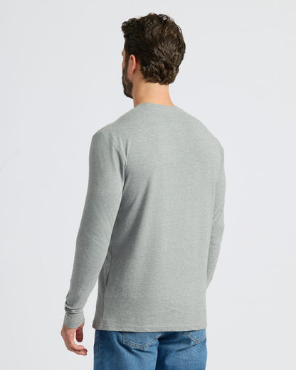 Heather Gray Classic Long Sleeve Crew Neck