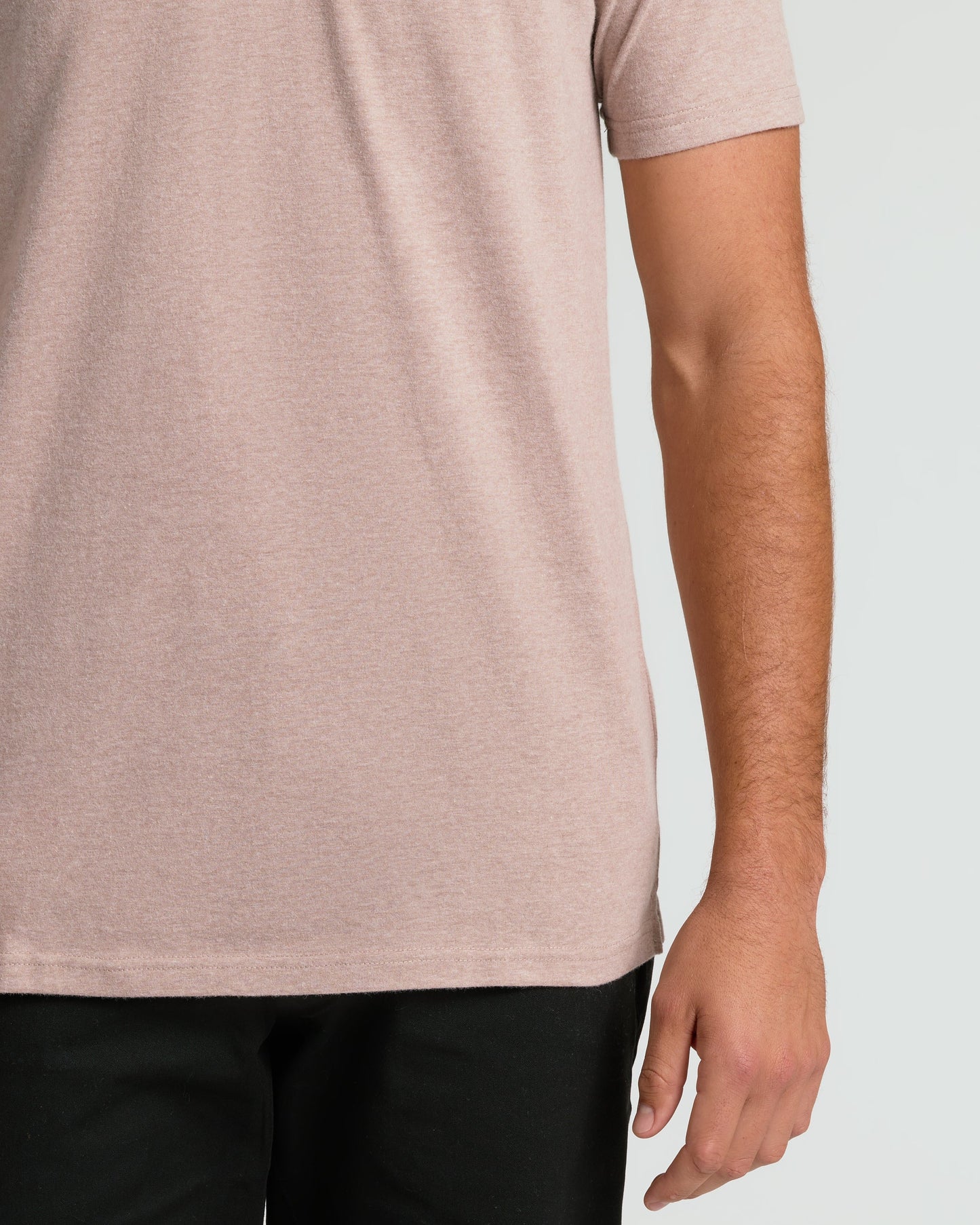 Light Heather Slate Mauve Short Sleeve Tall Polo