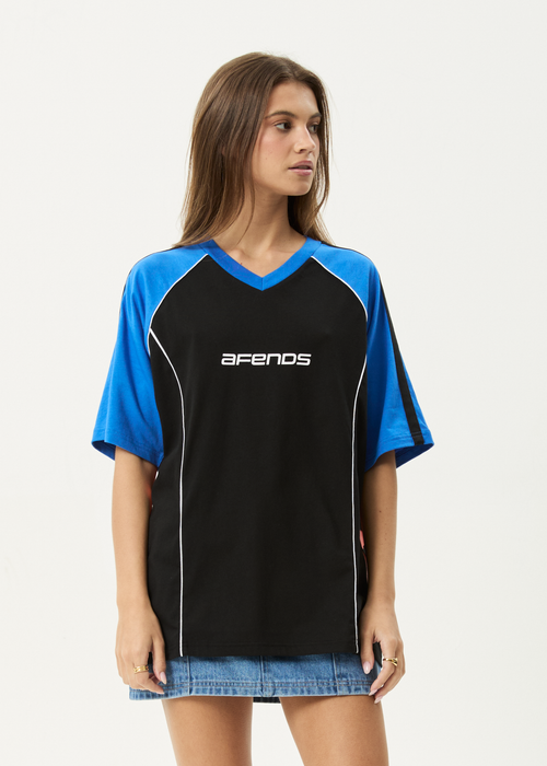 AFENDS Womens Fire Play - Oversized Tee - Black