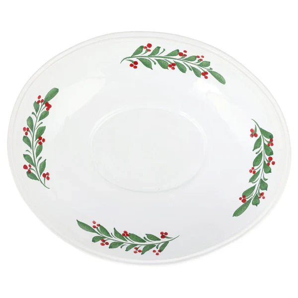 Aria Holiday Shallow Oval Bowl