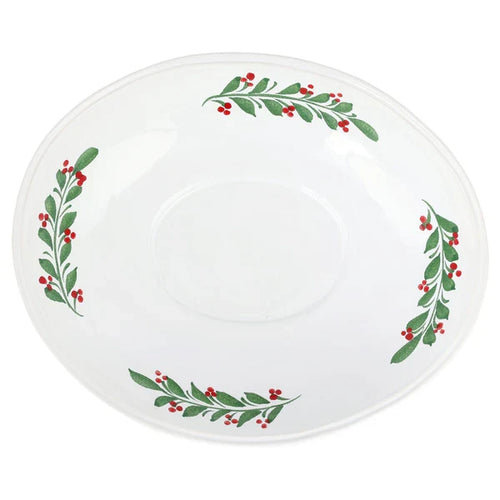Aria Holiday Shallow Oval Bowl