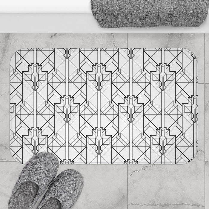 Bath Mat Art Deco Decor, Bath Mats and Rugs Modern | Pippa + June