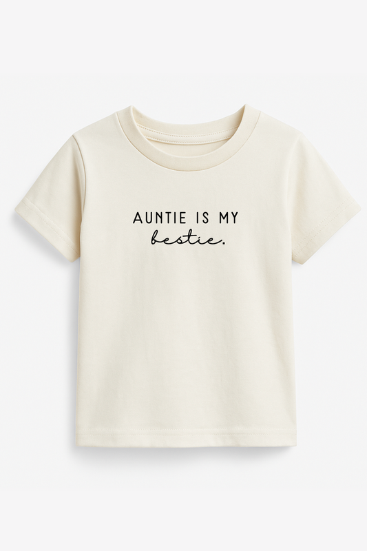Auntie is my Bestie Organic Kids T-shirt