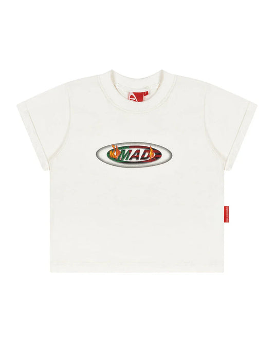 BABY TEE MAD LOGO 125 OFF WHITE - Four Street