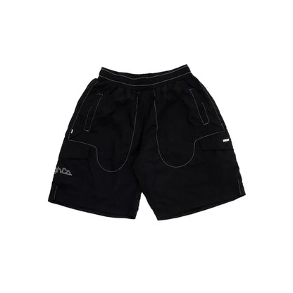 Backstitch Shorts Black - Four Street