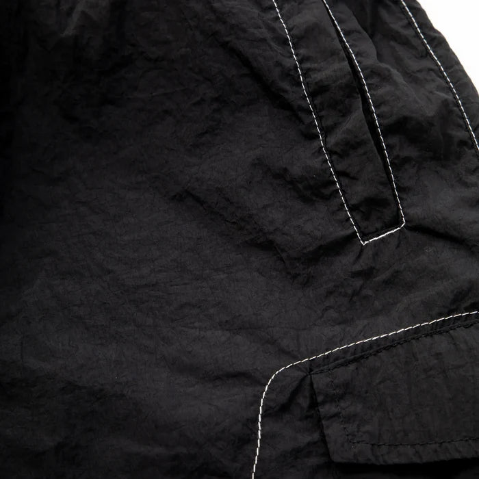 Backstitch Shorts Black - Four Street