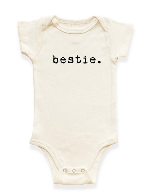 Bestie Organic Cotton Baby Bodysuit Short Sleeve