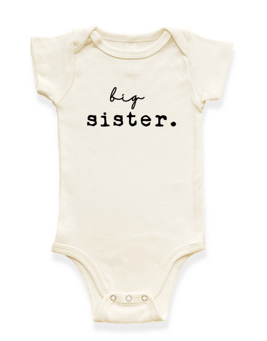 Big Sister Organic Baby Bodysuit