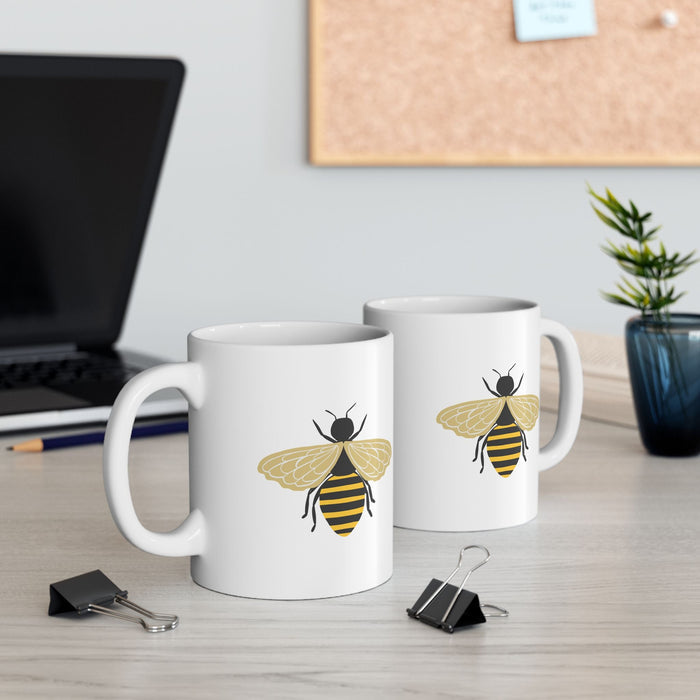 Honey Bee Coffee Cup, Ceramic Mugs and Drinkware, Made in USA | Pippa + June