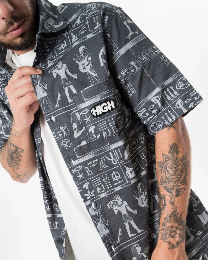 Button Shirt Cairo Black - Four Street