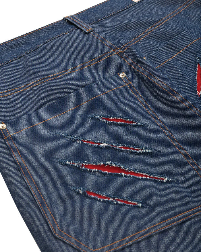 CALÇA JEANS RASGO DENTE DE SABRE - Four Street