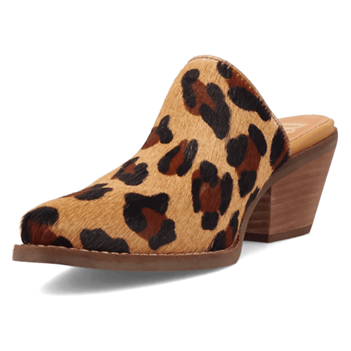 PRODUCT SHOT CALICO MULE AT 225 DEGREE ANGLE