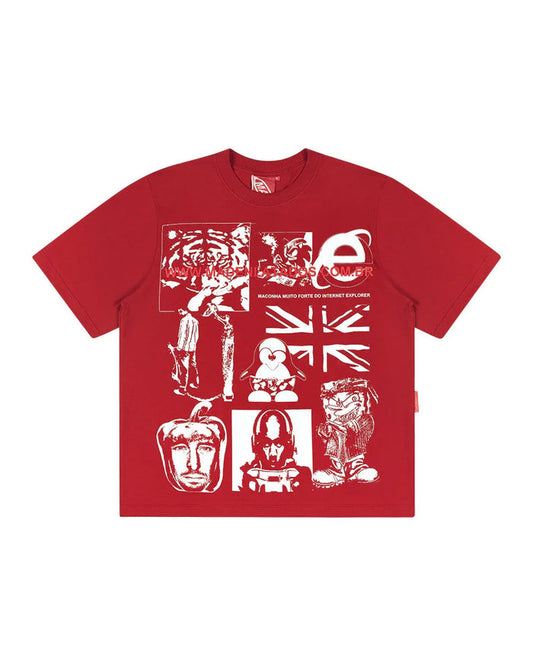 CAMISETA INTERNET VERMELHA - Four Street