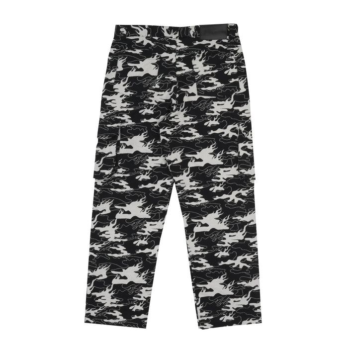 Camo Jacquard Cargo Pants - Four Street