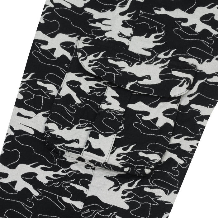 Camo Jacquard Cargo Pants - Four Street