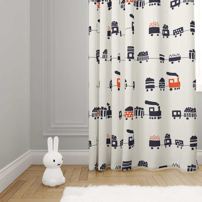 Boys Curtain Panels Train, Boys Bedroom Curtains, Boys Nursery Window Panels, Nursery Window Coverings