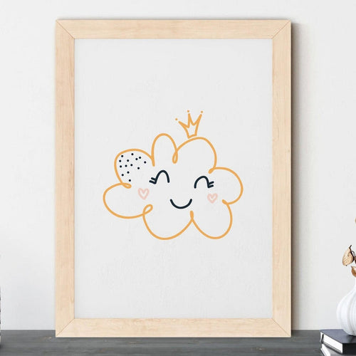 Girls Nursery Wall Art Print Cloud, Girls Wall Decor Art | Pippa +June
