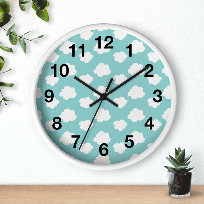 Cloud Wall Clock, Kids Wall Clock, Nursery Wall Clock, Childrens Wall Clock, Kids Clock, Neutral Unisex Nursery Decor, Girls Wall Decor, Baby Gift