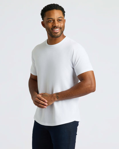 Classic Curved Hem Crew Neck 6-Pack