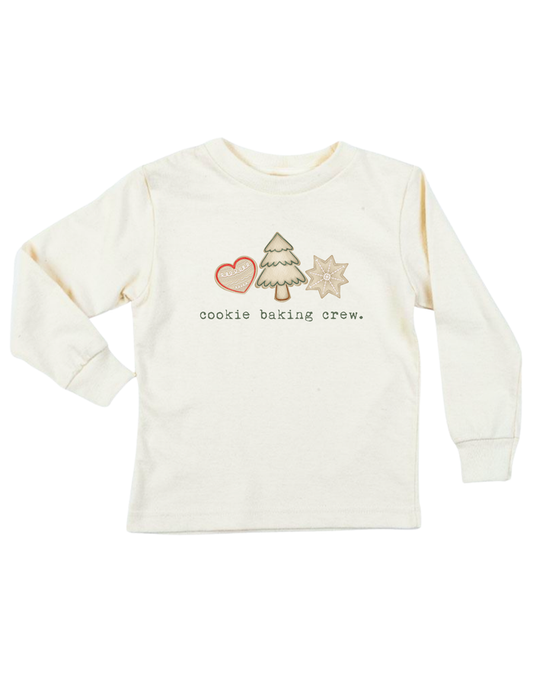 Cookie Baking Crew Organic Kids T-Shirt Long Sleeve