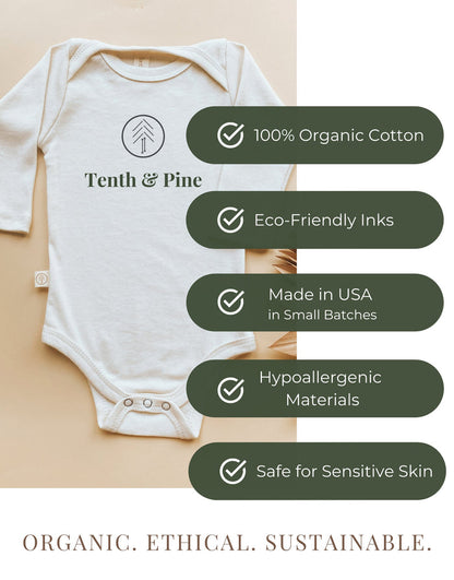 Dada is My Bestie Organic Bodysuit Long Sleeve