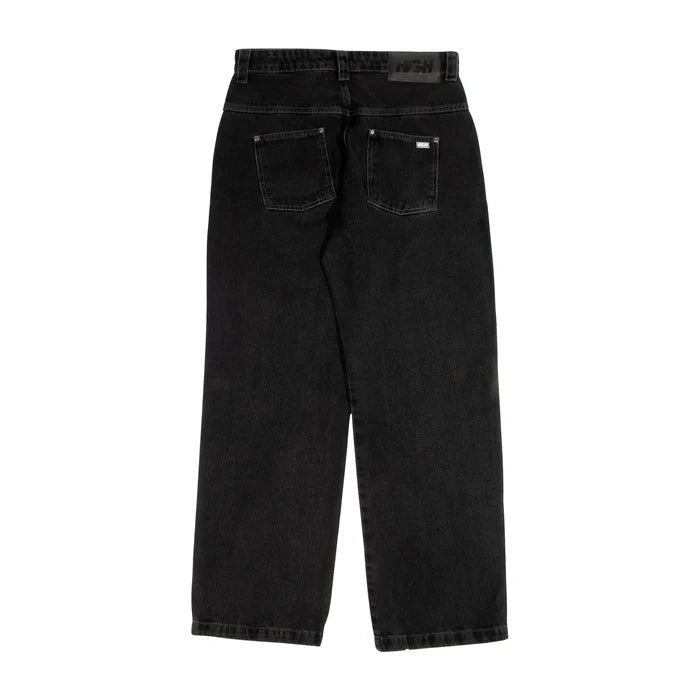 Denim Pants H-Line Washed Black - Four Street
