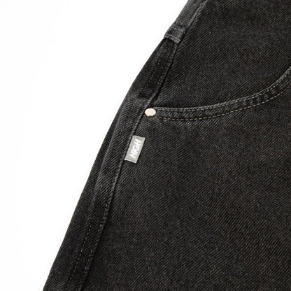 Denim Pants H-Line Washed Black - Four Street