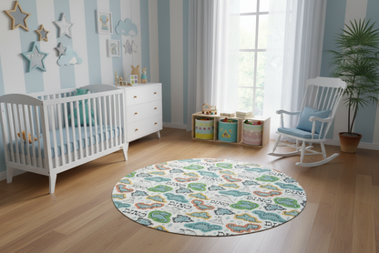 Boys Area Rug Dinosaurs, Boys Play Room Mat, Boys Nursery Area Rug, Boys Bedroom Area Rugs, Made in the USA | PIPPA + JUNE