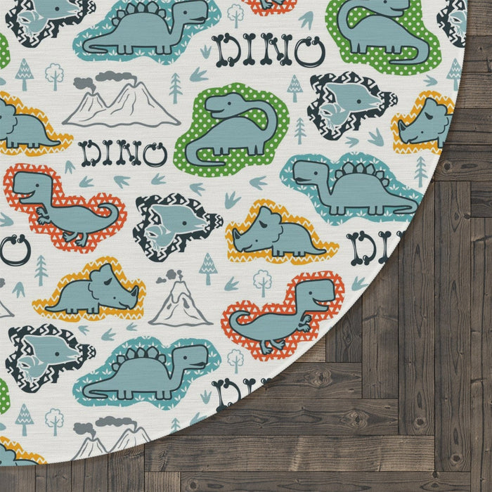 Boys Area Rug Dinosaurs, Boys Play Room Mat, Boys Nursery Area Rug, Boys Bedroom Area Rugs, Made in the USA | PIPPA + JUNE