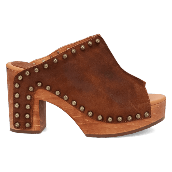 PRODUCT SHOT ECHO WOODEN SANDAL AT 90 DEGREE INSIDE ANGLE