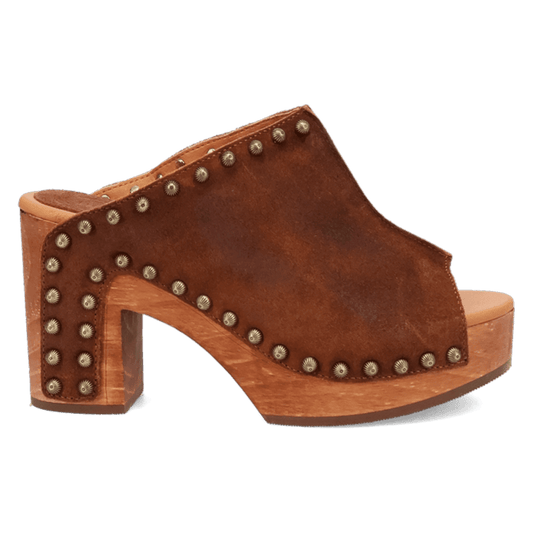PRODUCT SHOT ECHO WOODEN SANDAL AT 90 DEGREE INSIDE ANGLE