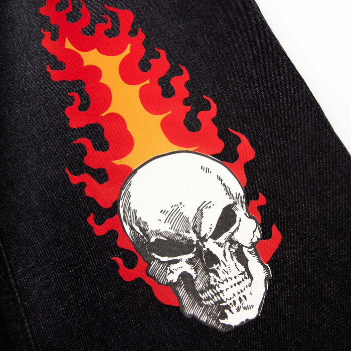 Ghost Rider Jeans Pants Black - Four Street