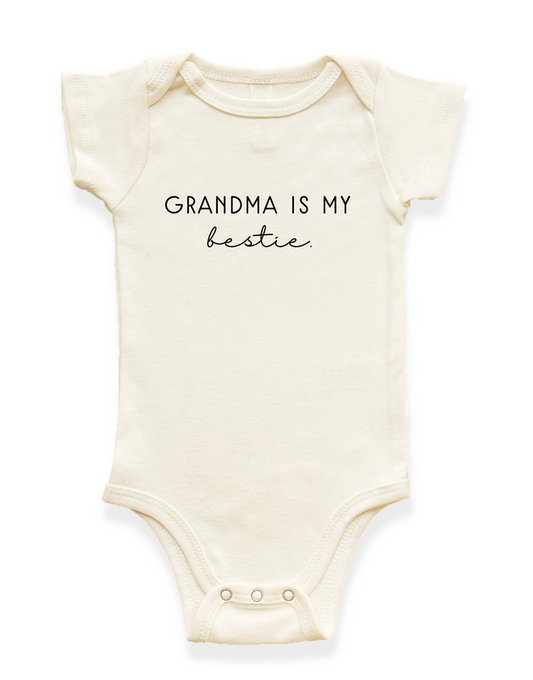 Grandma is my Bestie Organic Baby Bodysuit