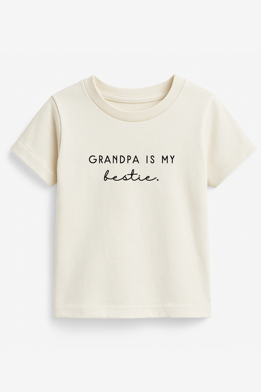 Grandpa is My Bestie Organic Kids T-shirt
