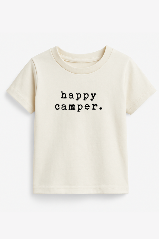 Happy Camper Organic Cotton Short Sleeve Toddler T-Shirt