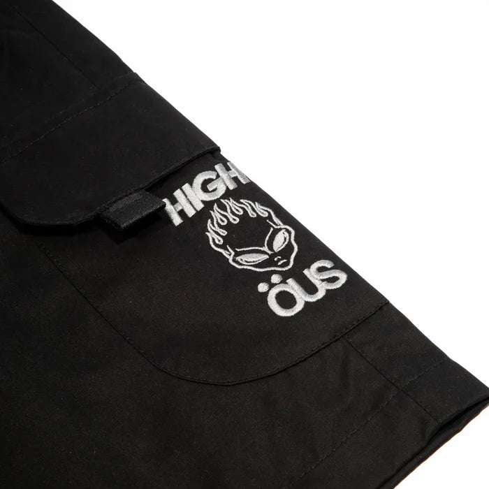 High &amp; ÖUS Nylon Shorts Black - Four Street
