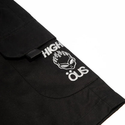High &amp; ÖUS Nylon Shorts Black - Four Street