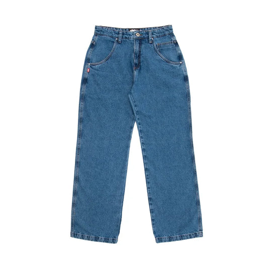 Jeans Pants Logo Line Blue - Four Street