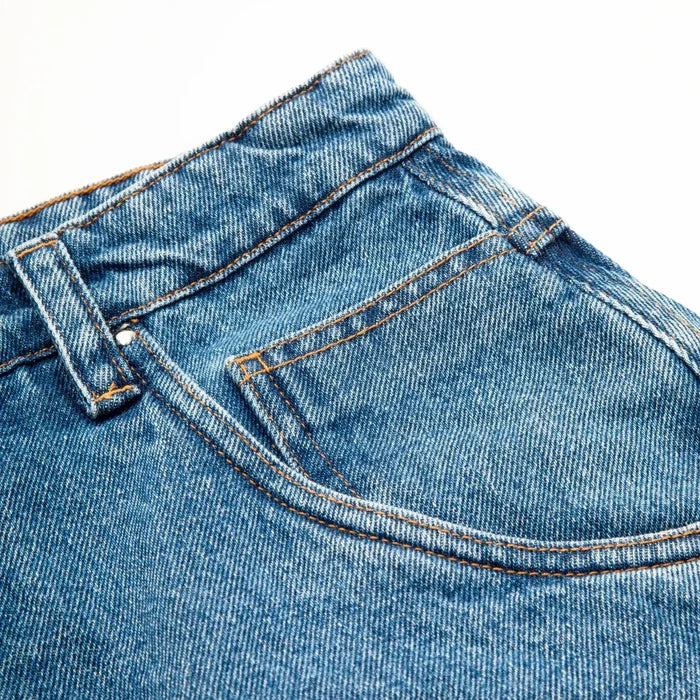 Jeans Pants Logo Line Blue - Four Street