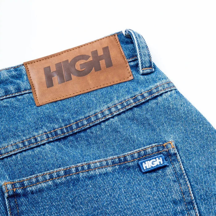 Jeans Pants Logo Line Blue - Four Street