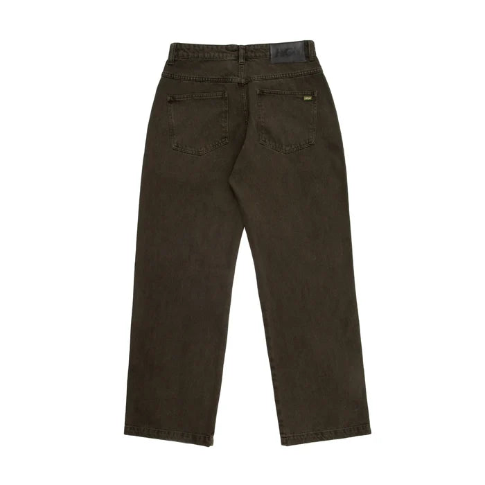 Jeans Pants Logo Line Desert Green - Four Street