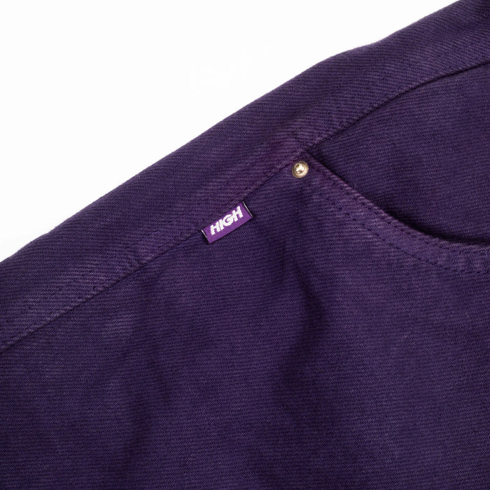 Jeans Pants Logo Line Purple - Four Street