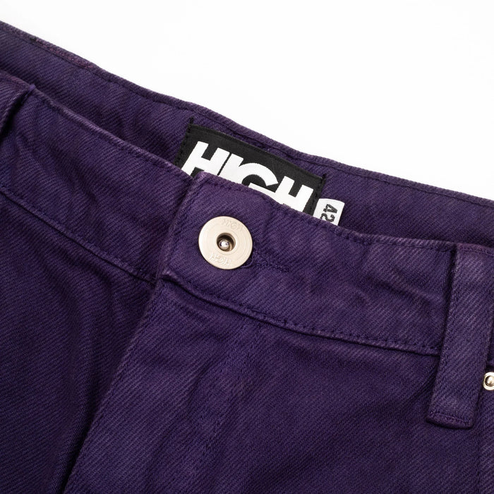 Jeans Pants Logo Line Purple - Four Street