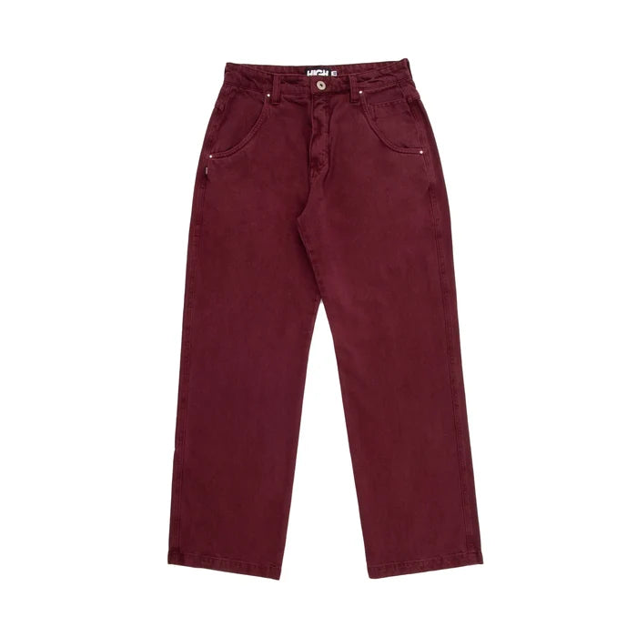 Jeans Pants Logo Line Wine - Four Street