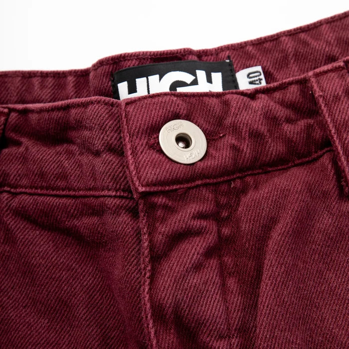 Jeans Pants Logo Line Wine - Four Street